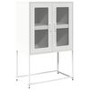 vidaXL Highboard Hvit 68x39x107 cm St&aring;l