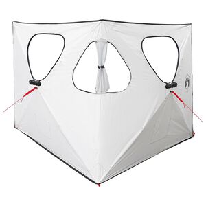 vidaXL Jakt-telt Hvit Blackout 145 x 145 x 150 cm Polyester og st&aring;l