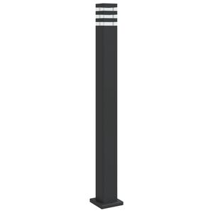 vidaXL Utend&oslash;rs gulvlampe svart 110 cm aluminium