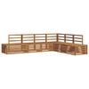 vidaXL Utend&oslash;rs sofa-sett Naturlig 273 x 213,5 x 73 cm Solid akasietre