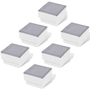 vidaXL LED-bakkelys 6 stk 100x100x68 mm