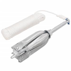 vidaXL Sammenleggbart anker med tau 10 kg varmgalvanisert st&oslash;pejern