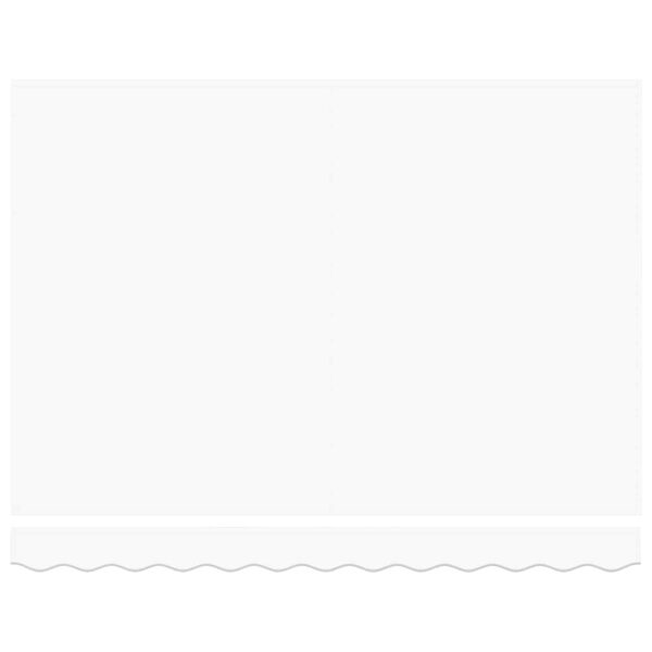 vidaXL Innvendbar Markise Hvit 350 x 250 cm Stoff og Metall