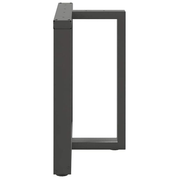 vidaXL Spisebordben T-formet 2 stk antrasitt 70x35x(72-73) cm st&aring;l