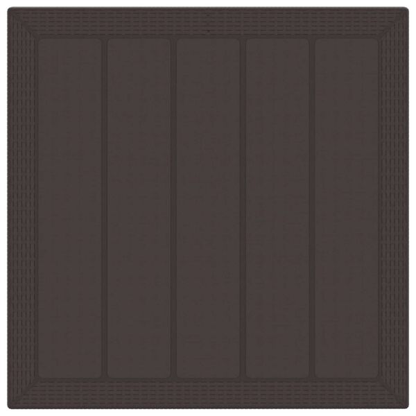 vidaXL Hage Spisegruppe 5 pcs Brun Polypropen