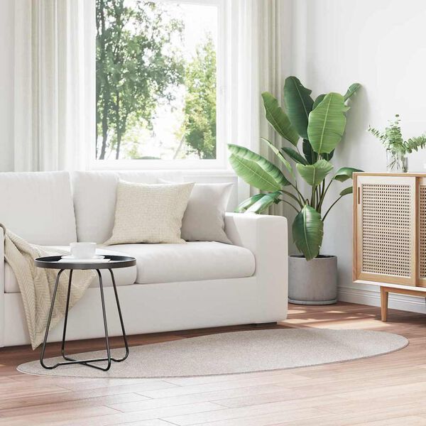 vidaXL Omr&aring;detepper HUARTE sand 100 x 200 cm Polyester