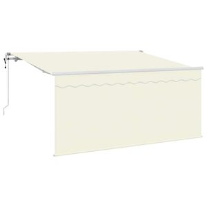 vidaXL Innvendbar Markise Krem 300 x 200 cm Polyester og aluminium