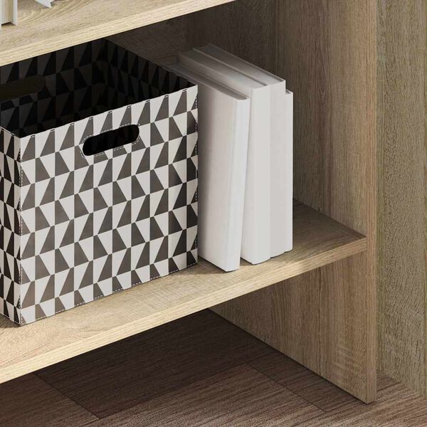 vidaXL Bokhylle sonoma eik 60x35x180 cm konstruert tre