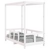 vidaXL Barnesengeramme hvit 70x140 cm heltre furu