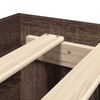 vidaXL Sengeramme uten madrass brun eik 180x200 cm konstruert tre
