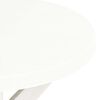 vidaXL Bistrobord hvit Ø70 cm plast