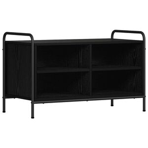 vidaXL TV-skap 140 x 39,5 x 50 cm Svart eik Konstruert tre