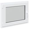 vidaXL Kj&oslash;levindu RISOR 80 x 50 cm PVC og glass Hvit