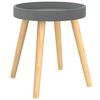 vidaXL Sidebord gr&aring; 38x38x40 cm konstruert tre og heltre furu