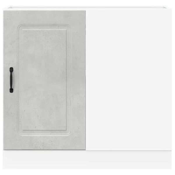 vidaXL Kj&oslash;kken underskap Kalmar betonggr&aring; konstruert tre