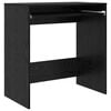 vidaXL Skrivebord Svart Eik Konstruert tre 77,5 x 43 x 79 cm