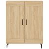 vidaXL Highboard sonoma eik 69,5x34x180 cm konstruert tre