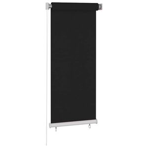 vidaXL Utend&oslash;rs rullegardin 65 (B) x 140 (H) cm svart