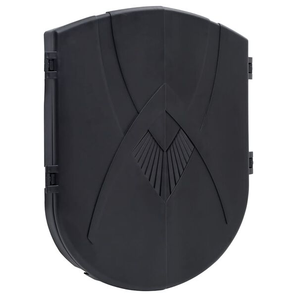 vidaXL Elektronisk dartskive med piler svart polypropylen