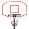 vidaXL Basketballstativ hvit 258-363 cm polyeten