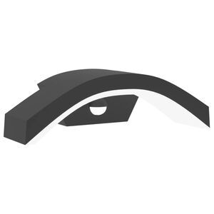 vidaXL Veggmonterte LED-utelampe med sensor svart st&oslash;pt aluminium