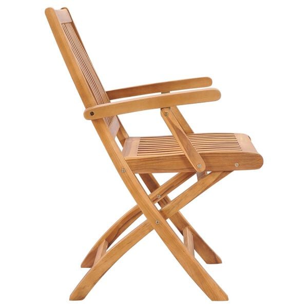 vidaXL Klappstoler 2 stk heltre teak