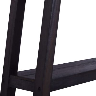 vidaXL Konsollbord svart 120x30x75 cm heltre mahogni
