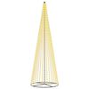 vidaXL LED juletre 485 cm 1632 LED-lys Varmhvit Jern Svart