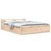 vidaXL Sengeramme med skuffer 135x190 cm Double
