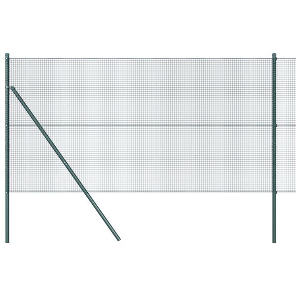 vidaXL Gjerdep&aring;le gr&oslash;nn 10 x 1,4 m (16 x 16 mm maske) St&aring;l og PVC