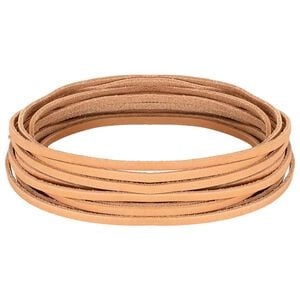 vidaXL L&aelig;rreim Lys Brun 200 x 0,3 cm L&aelig;r