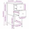 vidaXL Nattbordskap 2 pcs artisan eik 32 x 42 x 70 cm Konstruert tre