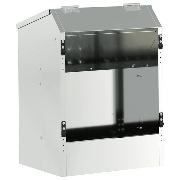 vidaXL Kaninf&ocirc;rer s&oslash;lv 64.5 x 25.5 x 45.5 cm Galvanisert St&aring;l