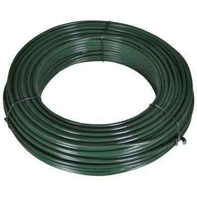 vidaXL Gjerdetråd 80 m 2,1/3,1 mm stål grønn