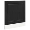 vidaXL Oppvaskmaskin-panel PORTO Svart Eik 60 x 1,5 x 57 cm