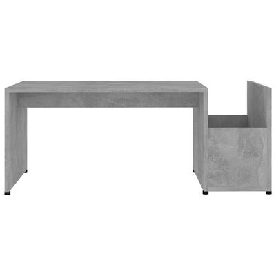 vidaXL Salongbord betonggrå 90x45x35 cm sponplate
