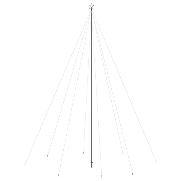 vidaXL LED juletre innend&oslash;rs utend&oslash;rs 1300 lysdioder bl&aring; 8 m