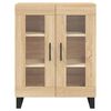 vidaXL Highboard sonoma eik 69,5x34x180 cm konstruert tre