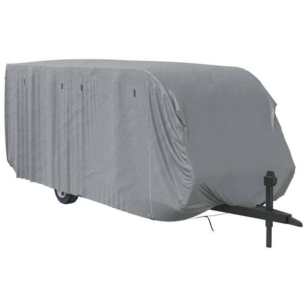 vidaXL Campingvogntrekk gr&aring; 732x250x220 cm ikke-vevet stoff