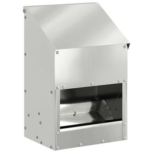 vidaXL H&oslash;nsefutteral s&oslash;lv 21 x 16 x 33 cm Galvanisert St&aring;l