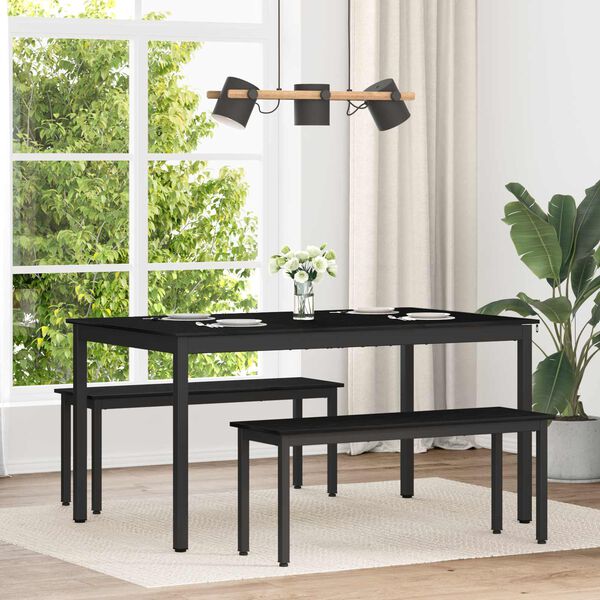 vidaXL Spisebord METALL