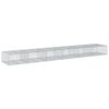 vidaXL Gabionkurv med deksel 600x100x50 cm galvanisert jern