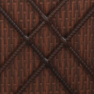 vidaXL Solsenger med tebord 3 deler polyrotting brun