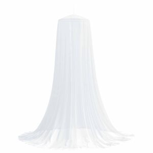 vidaXL Myggnett for seng 3 stk. 156 mesh Hvit ⌀56 x 220 cm Polyester