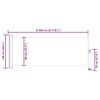 vidaXL Uttrekkbar sidemarkise 100x300 cm bl&aring;