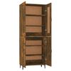 vidaXL Highboard r&oslash;kt eik 70x34x180 cm konstruert tre