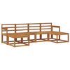 vidaXL Utend&oslash;rs sofa-sett 6 pcs Naturlig Solid akasietre