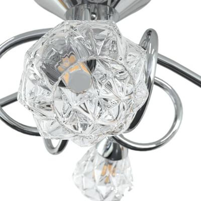 vidaXL Taklampe med gitterskjermer i glass for 4 G9 LED-lys