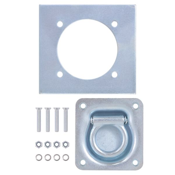 vidaXL Festeringer for tilhenger 8 stk galvanisert st&aring;l 2000 kg
