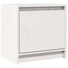 vidaXL Nattbord hvit 40x30,5x40 cm heltre furu